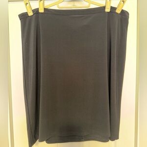 Lane Bryant black skirt. Size 18/20. Back zipper and hook closure.